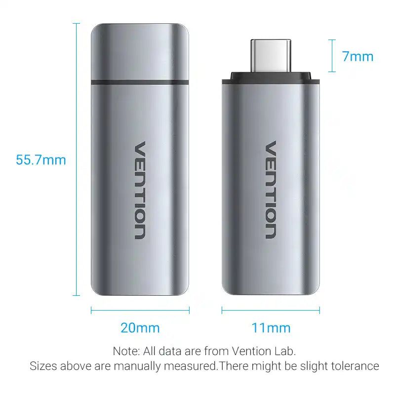 USB 3.1 Gen 1 Type-C Card Reader (SD & TF)