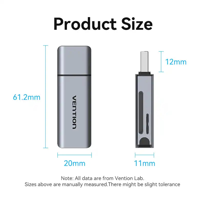 USB 3.0 Type-A Card Reader (SD & TF)
