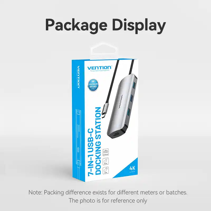 7-in-1 USB-C Docking Station with HDMI & USB 3.0