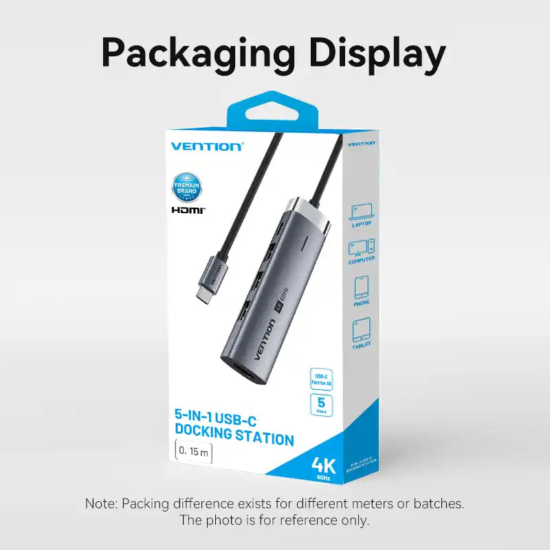 5-in-1 USB-C Docking Station