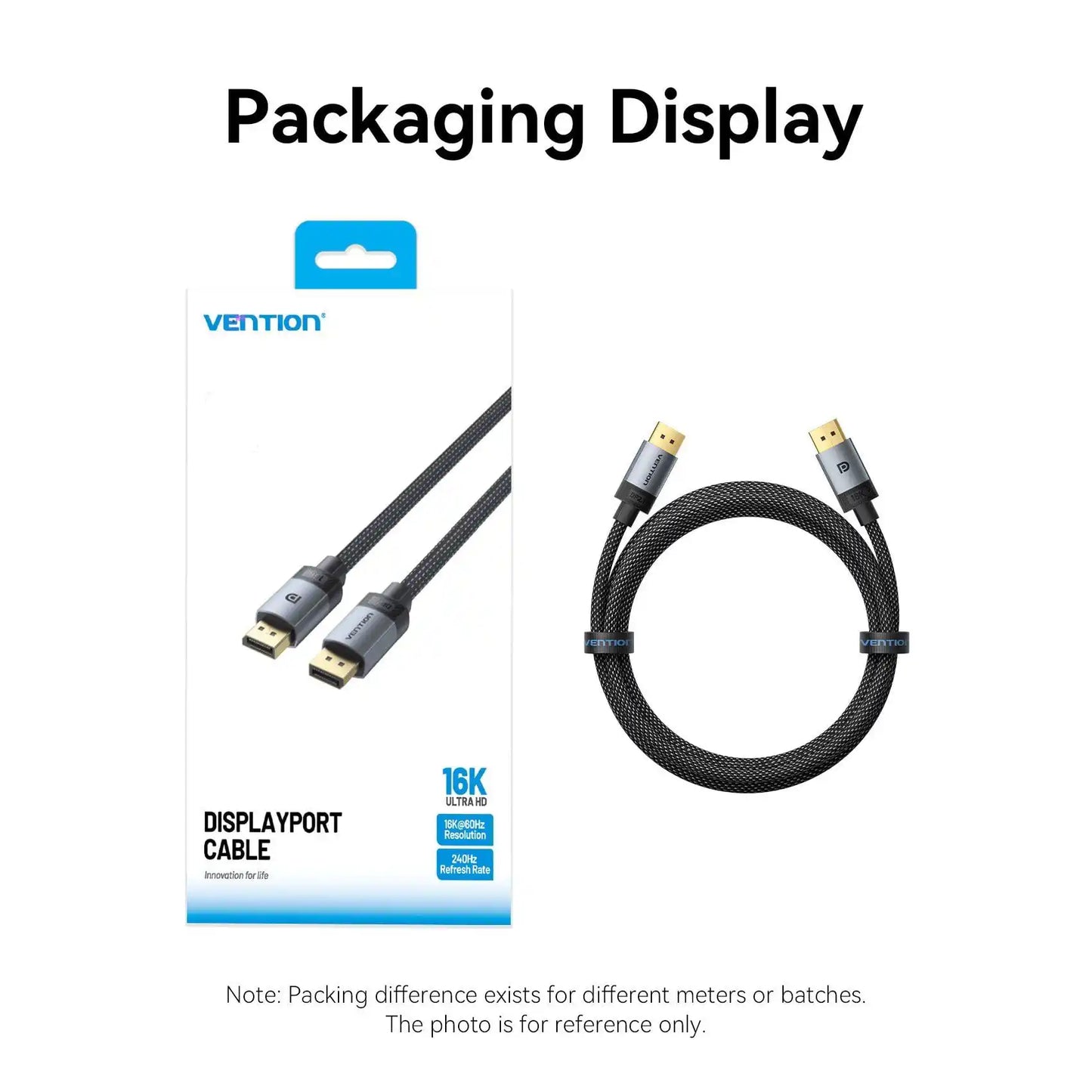 DisplayPort Cable 16K (Male to Male)