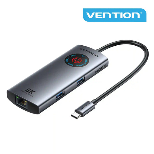 6-in-1 USB-C 8K Docking Station with LED Display