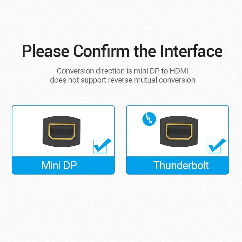 Mini DisplayPort / Thunderbolt to HDMI Adapter