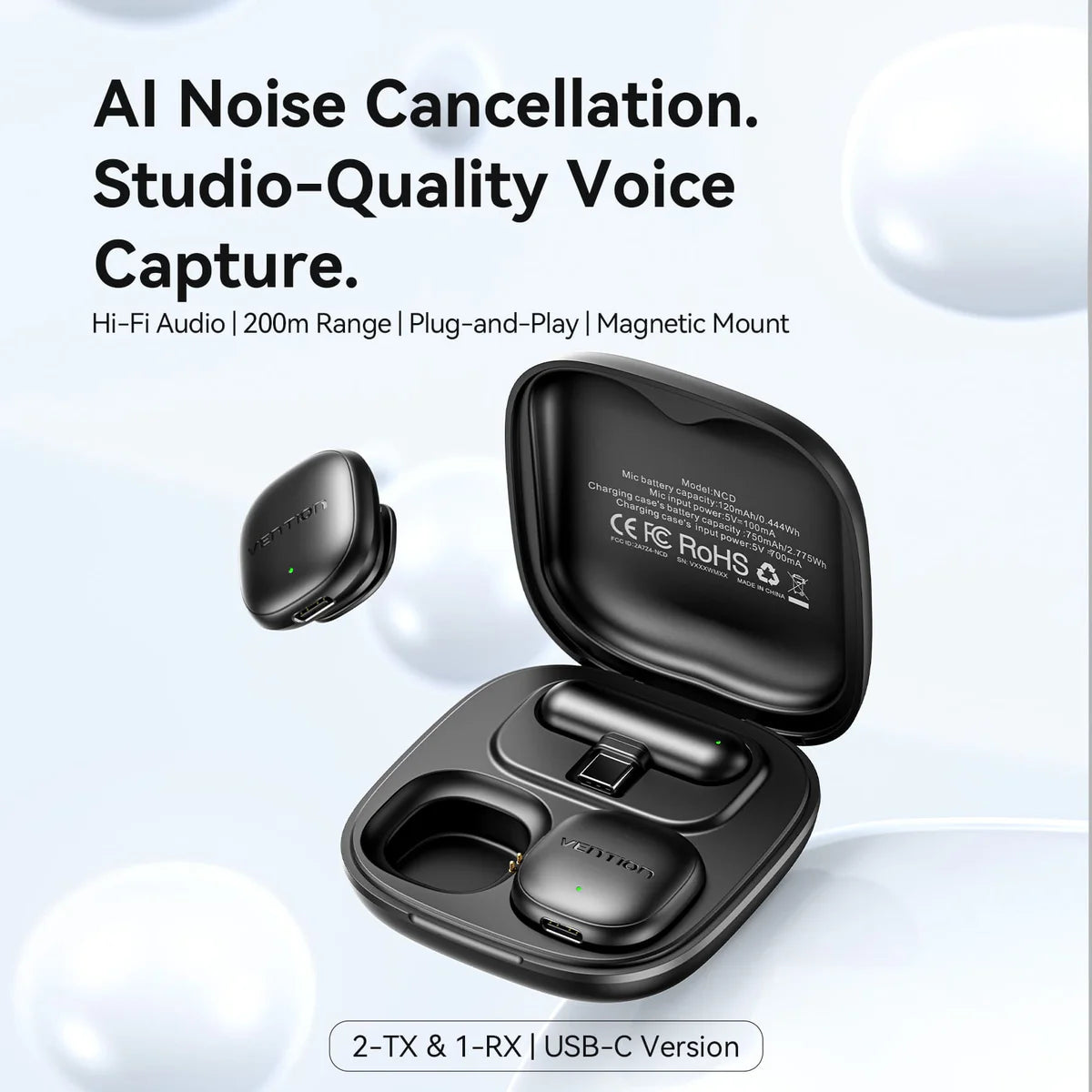 Wireless Clip-On Microphone