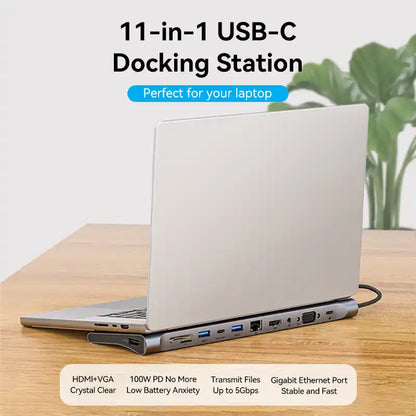 11-in-1 USB-C Docking Station with HDMI & USB 3.0