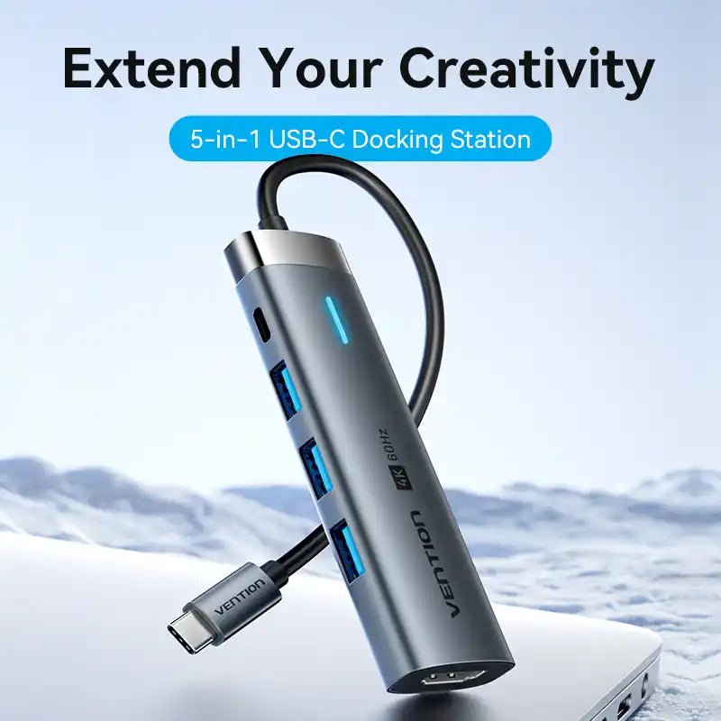 5-in-1 USB-C Docking Station