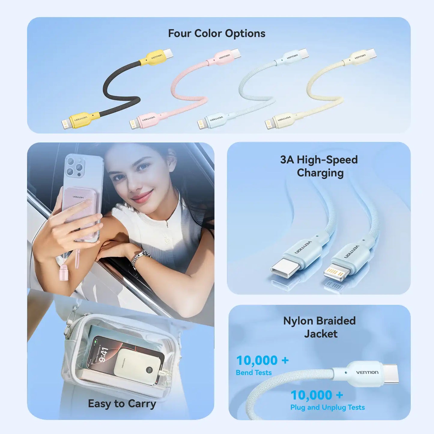 USB-C to Lightning Power Bank Cable