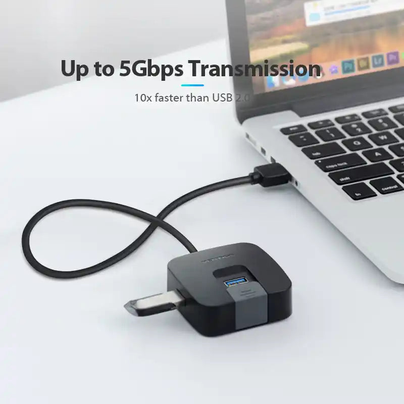 USB-A Hub - 1× USB 3.0 + 3× USB 2.0