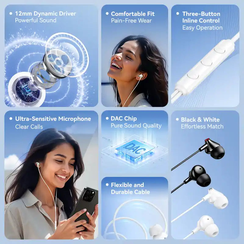 In-Ear Headphones with Microphone