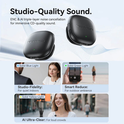 Wireless Clip-On Microphone