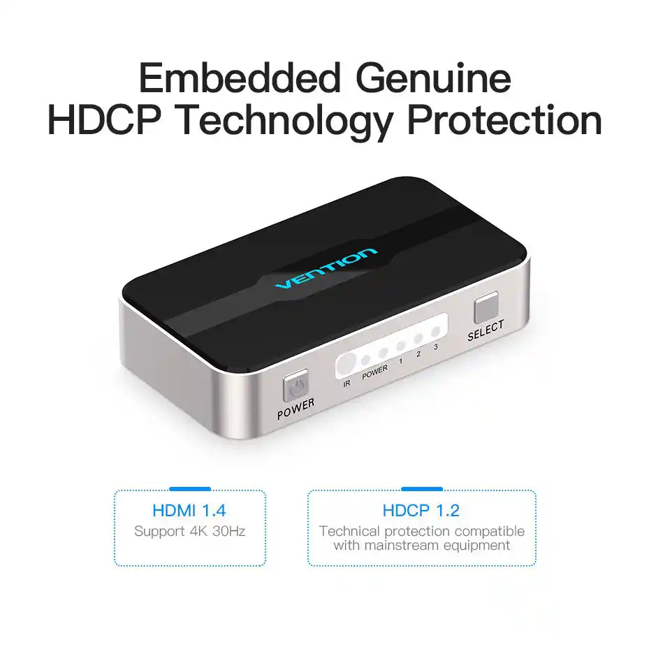 3 In 1 Out HDMI 4k Switcher