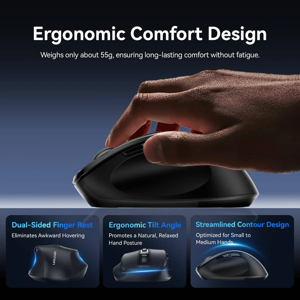 2.4G Wireless Ergonomic Mouse
