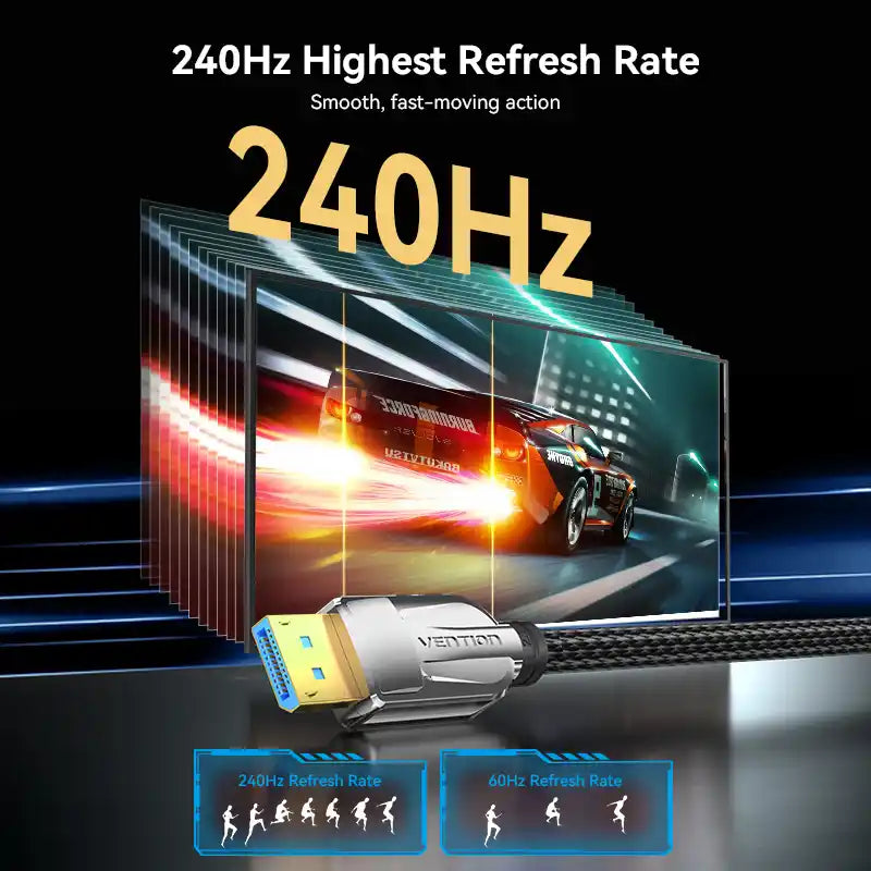 Braided DisplayPort 8K Cable
