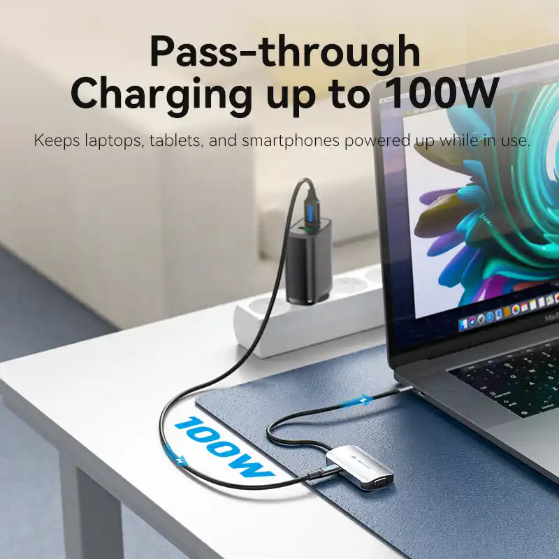 4-in-1 USB-C Docking Station with HDMI, VGA & USB 3.0
