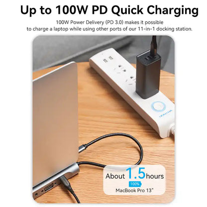 11-in-1 USB-C Docking Station with HDMI & USB 3.0