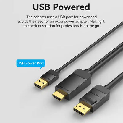 HDMI To DisplayPort Cable
