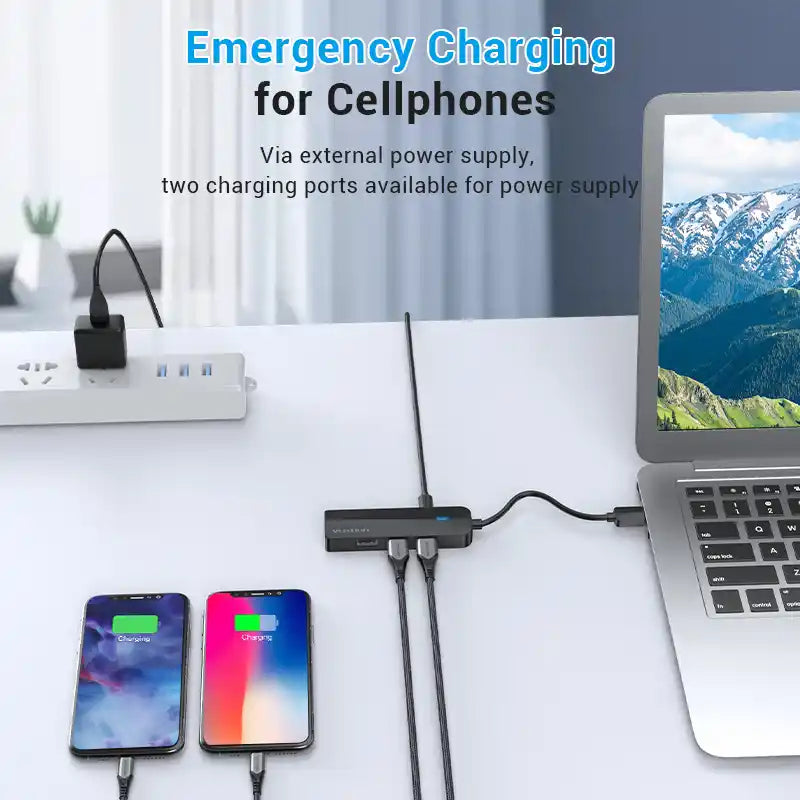 USB-A Hub with Ethernet Adapter