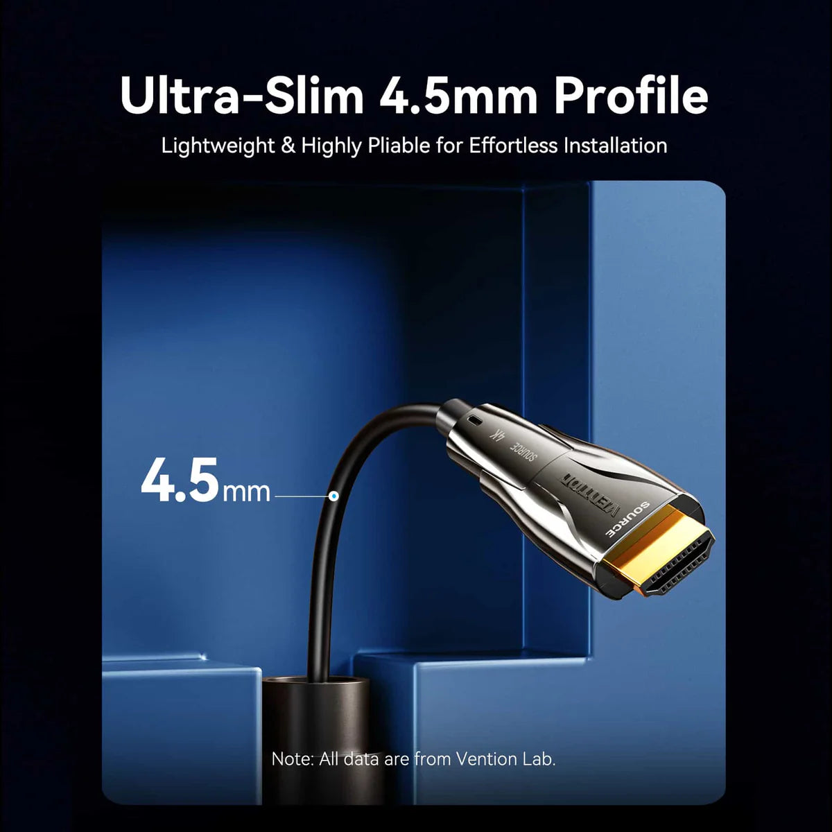 Detachable Optical HDMI-A Male to HDMI-D + HDMI-A Male 4K Cable