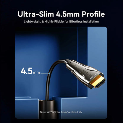 Detachable Optical HDMI-A Male to HDMI-D + HDMI-A Male 4K Cable