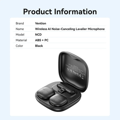Wireless Clip-On Microphone