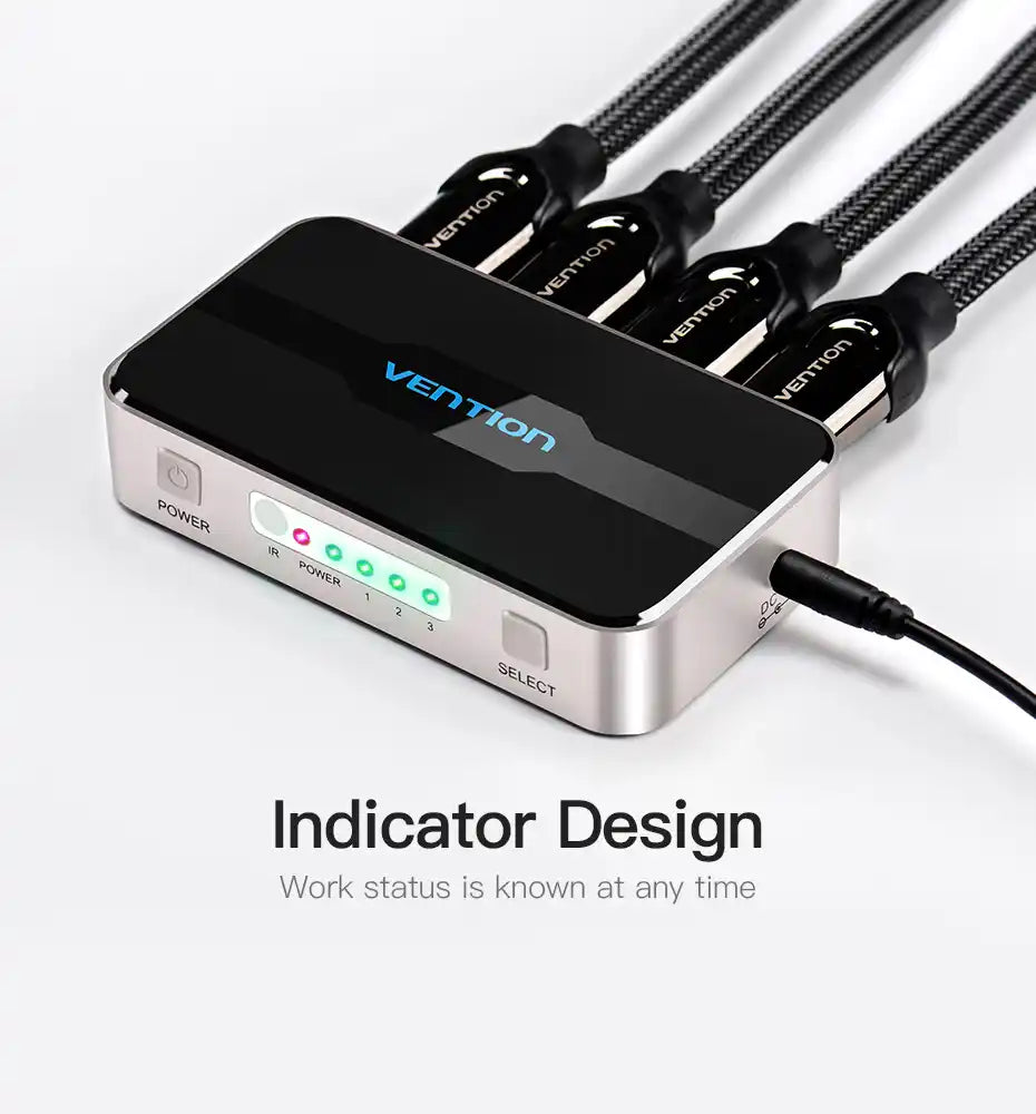 3 In 1 Out HDMI 4k Switcher