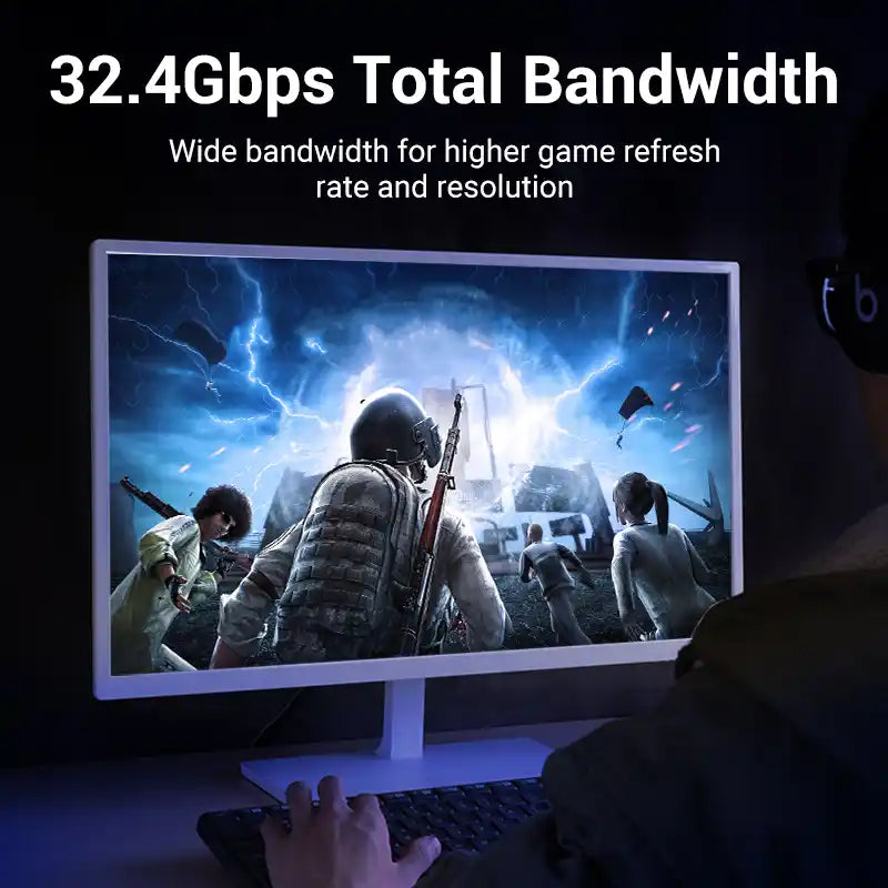 Braided DisplayPort 8K Cable