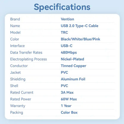 USB-C to USB-C Cable