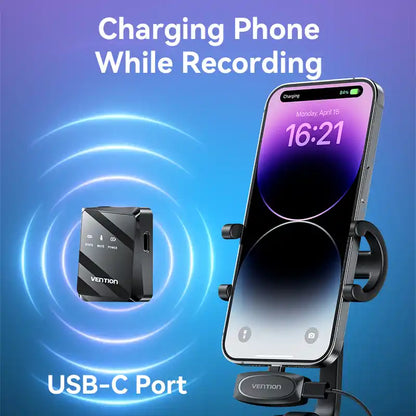 2-Pack USB-C Wireless Lavalier Microphone