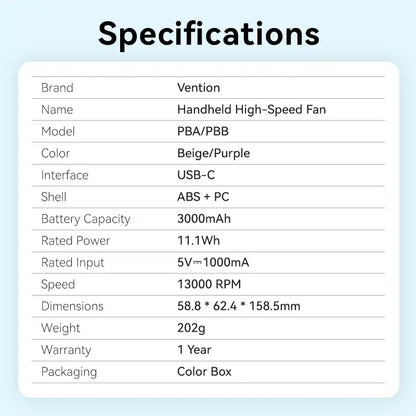 Handheld Fan