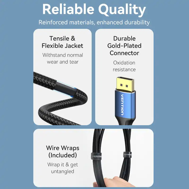 Mini DisplayPort (Thunderbolt) to DisplayPort 8K Cable