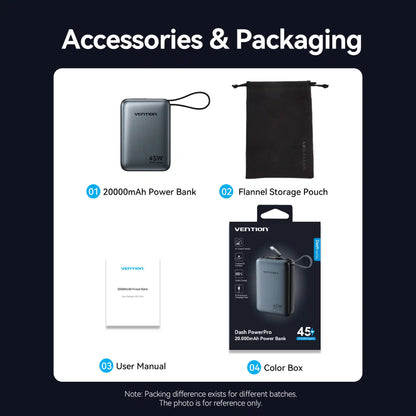 45W 20000mAh Power Bank