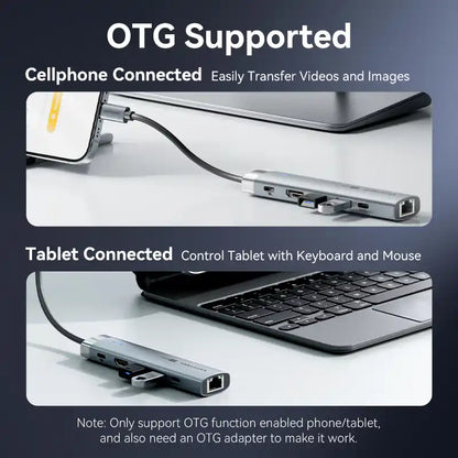 6-in-1 USB-C Docking Station