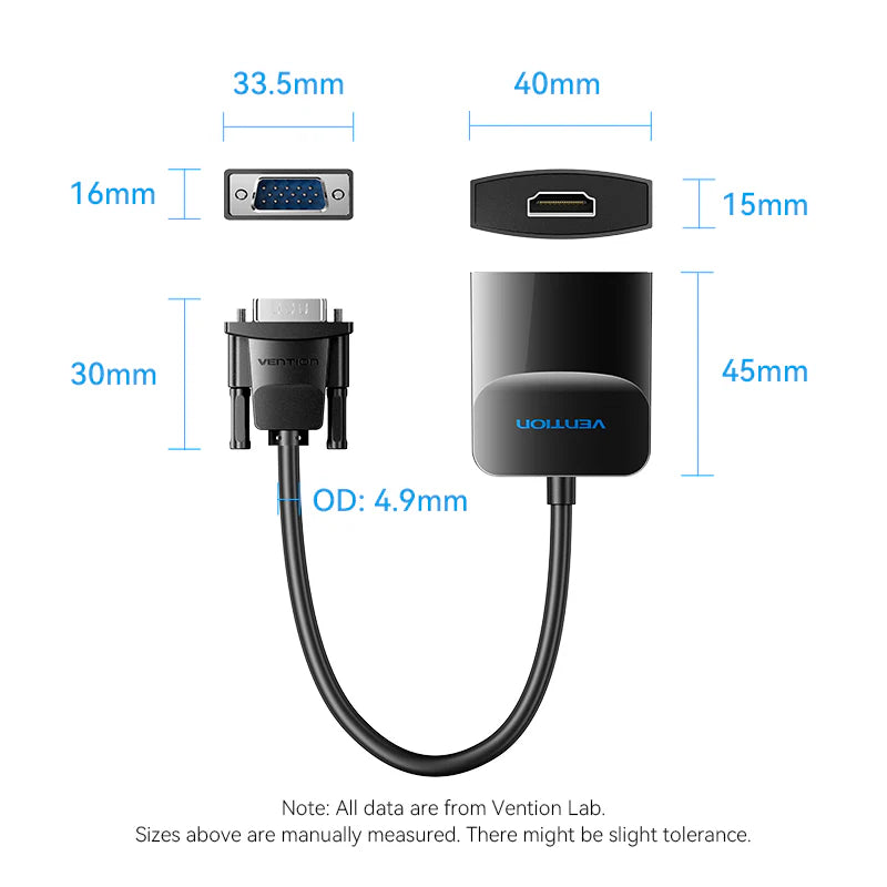 VGA to HDMI Adapter