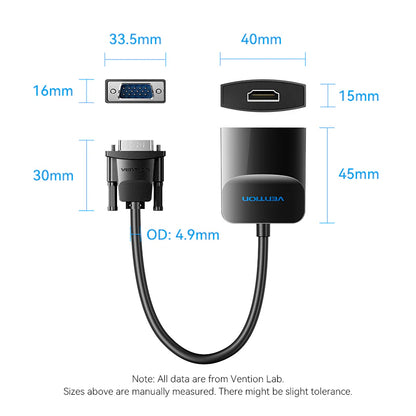 VGA to HDMI Adapter