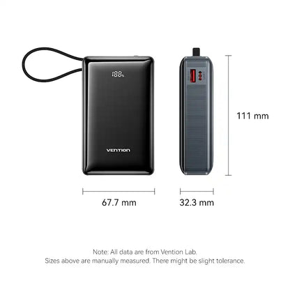 Power Bank 20000mAh 65W
