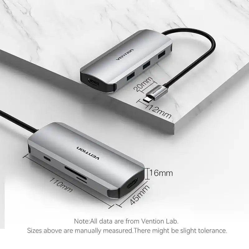 7-in-1 USB-C Docking Station with HDMI & USB 3.0