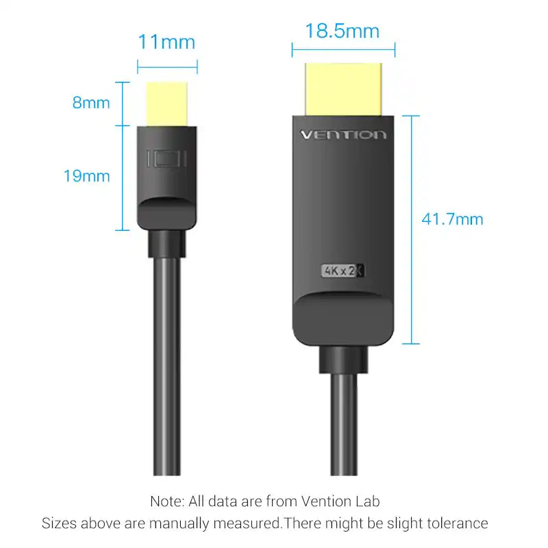 Mini DisplayPort (Thunderbolt) to HDMI 4K Cable