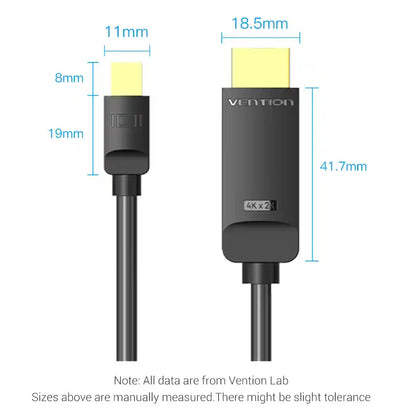 Mini DisplayPort (Thunderbolt) to HDMI 4K Cable