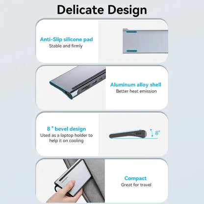 11-in-1 USB-C Docking Station with HDMI & USB 3.0