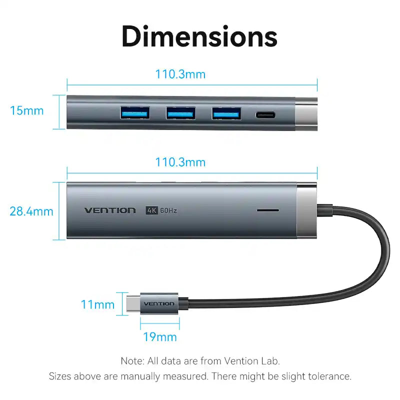 5-in-1 USB-C Docking Station