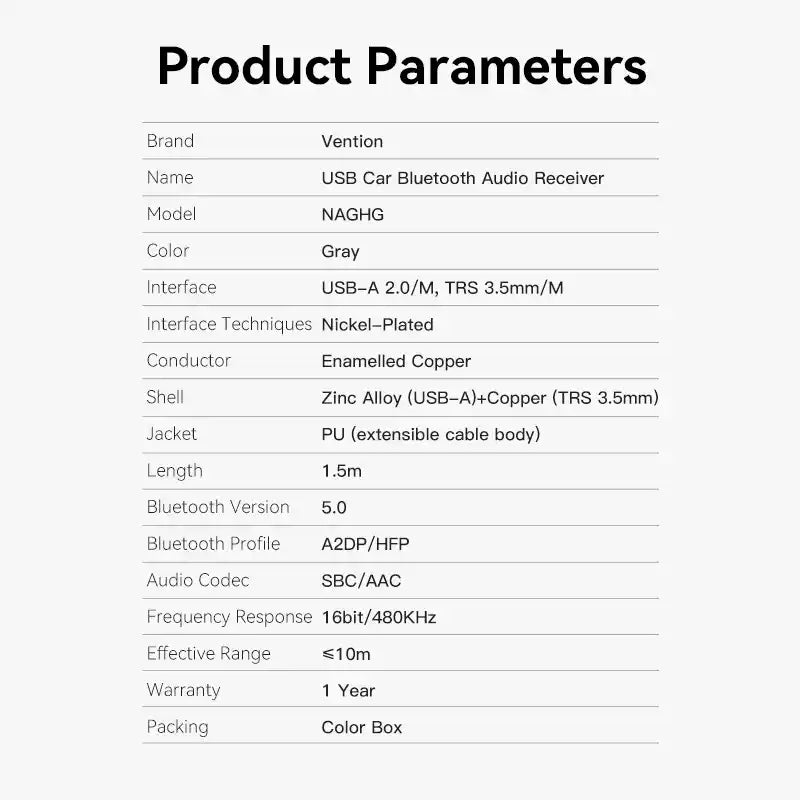 USB Bluetooth Car Receiver