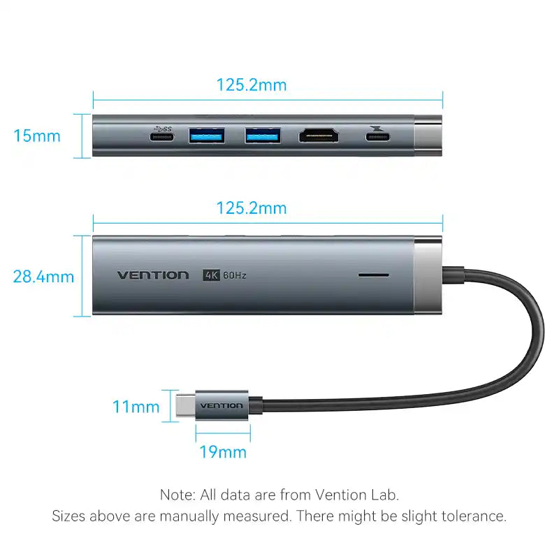 6-in-1 USB-C Docking Station