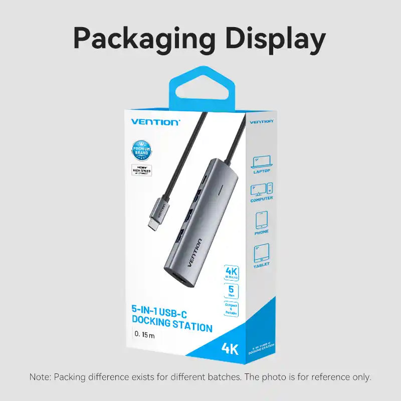 5-in-1 USB-C Docking Station
