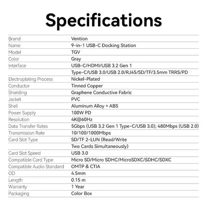 9-in-1 USB-C Docking Station