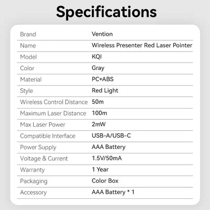 Wireless Laser Presenter