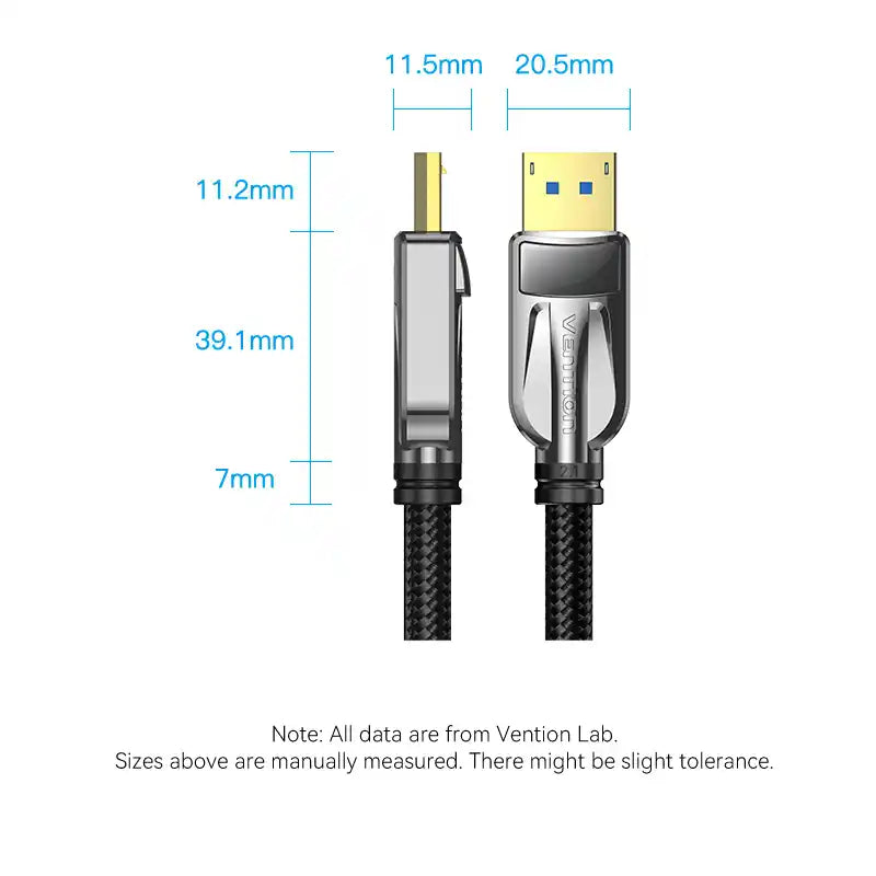 Braided DisplayPort 8K Cable