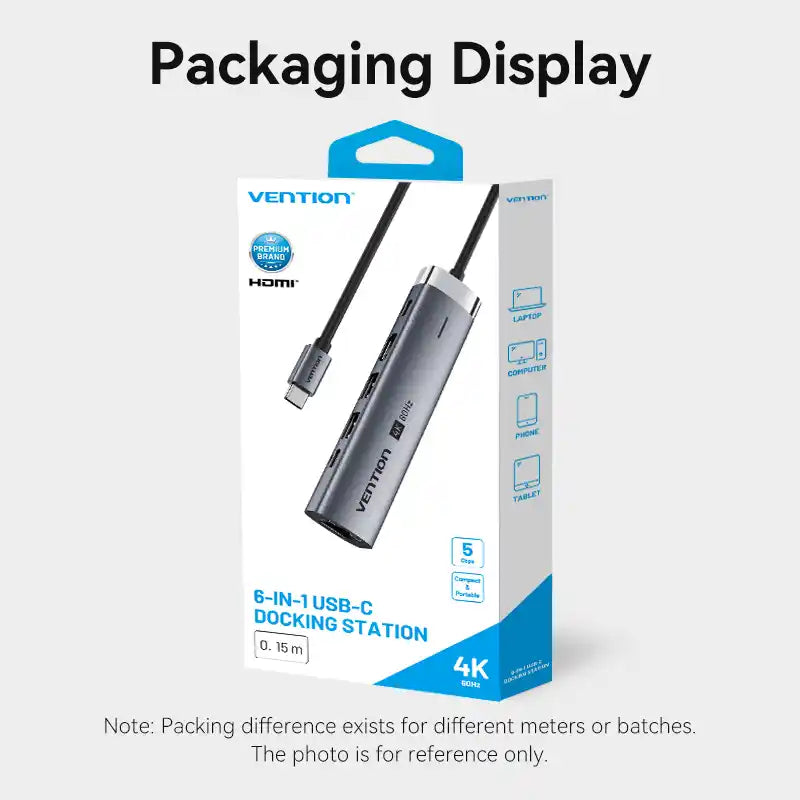 6-in-1 USB-C Docking Station