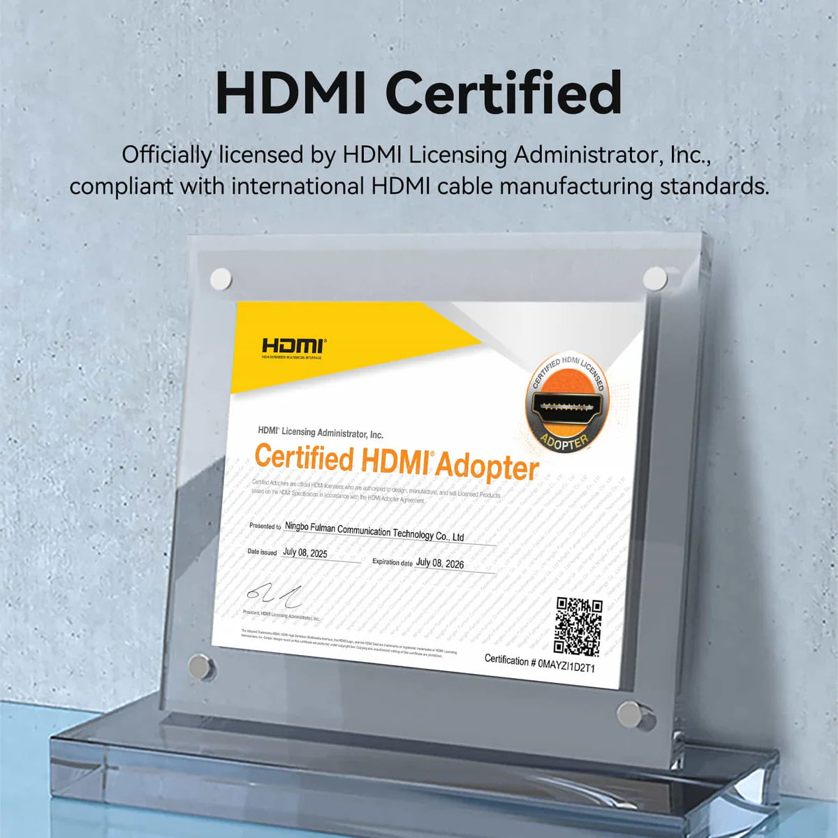 Detachable Optical HDMI-A Male to HDMI-D + HDMI-A Male 4K Cable