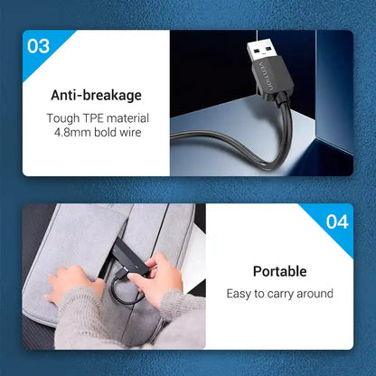 USB-A Hub with Ethernet Adapter
