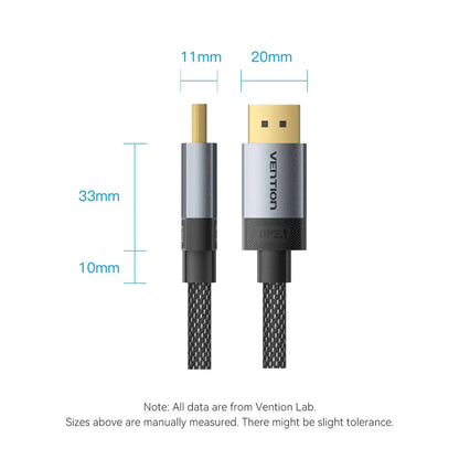 DisplayPort Cable 16K (Male to Male)